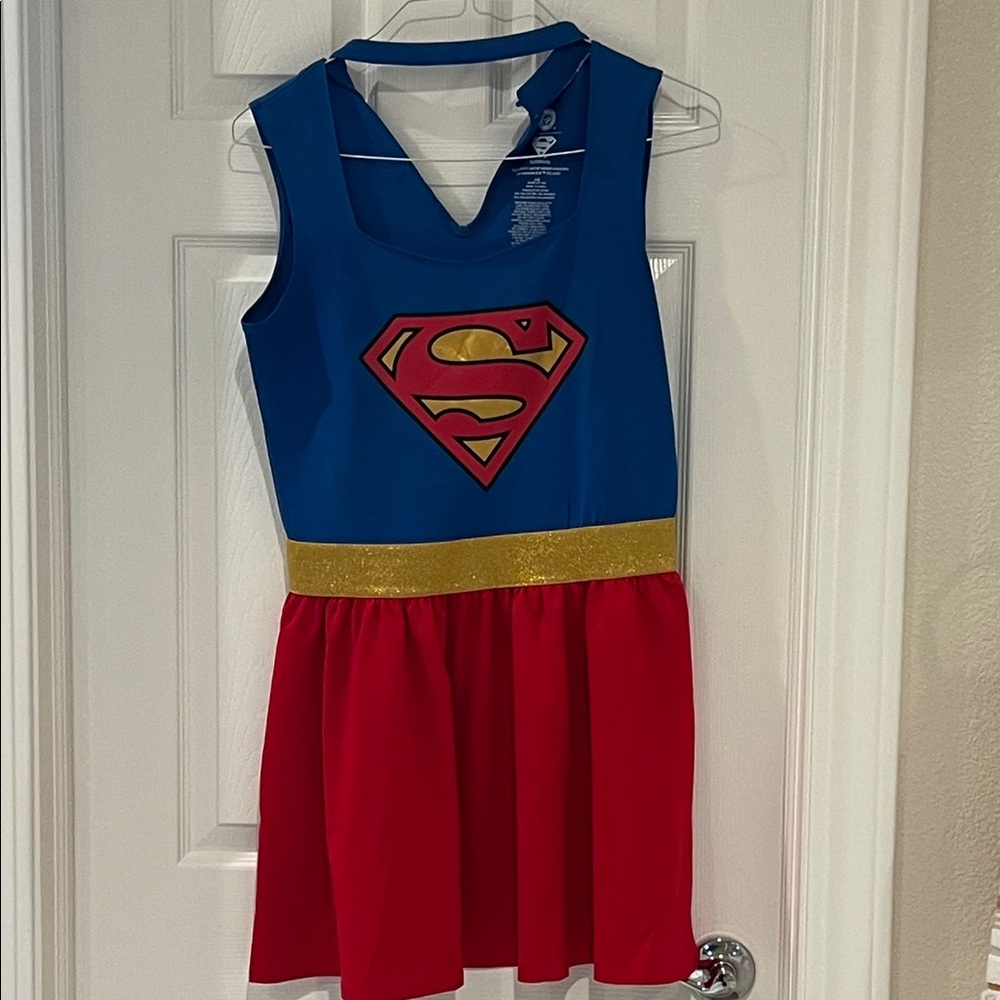 Spirit Superhero Dress - Blue, Red, and Gold